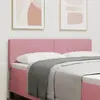 vidaXL Tête de lit Rose 144 cm Velours