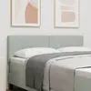 vidaXL Tête de lit Gris clair 160 cm Velours
