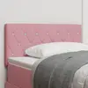 vidaXL Tête de lit Rose 90 cm Velours