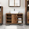 vidaXL Meuble de Lavabo de Salle de Bain Bois Ancien 91 x 35 x 60 cm