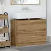 vidaXL Cabinet de salle de bain Chêne artisanal 78 x 37 x 59 cm