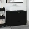 vidaXL Cabinet de salle de bain avec tiroir Chêne noir 78 x 37 x 59 cm