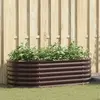 vidaXL Jardinère Élevée vidaXL Marron 160x80x44 cm Acier Galvanisé