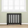 vidaXL Cache-Radiateur Chêne noir 104 x 20 x 82 cm Bois d'ingénierie