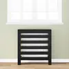 vidaXL Cache-Radiateur Chêne noir 78 x 20 x 82 cm Bois d'ingénierie