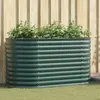 vidaXL Vidaxl Jardinière Élevée Verte 160x80x81 Cm Acier Galvanisé