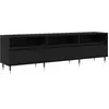 vidaXL Cabinet Tv Vidaxl Chêne Noir Bois D'ingénierie Standard