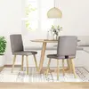 vidaXL Chaises à manger lot de 2 taupe tissu