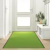 vidaXL Tapis de toilette lavable vert 120x350 cm