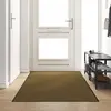 vidaXL Tapis de porte lavable marron 120x250 cm