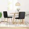 vidaXL Chaises à manger lot de 2 noir tissu