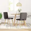 vidaXL Chaises à manger lot de 2 marron foncé tissu