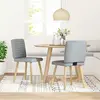 vidaXL Chaises à manger lot de 2 gris clair tissu