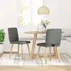 vidaXL Chaises à manger lot de 2 gris foncé tissu