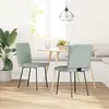 vidaXL Chaises à manger lot de 2 Gris clair Velours