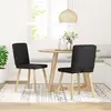vidaXL Chaises à manger lot de 2 noir tissu