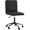 vidaXL Chaise de salle à manger Noir Similicuir