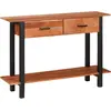 vidaXL Table console Marron 110 x 30 x 75 cm Bois d'acacia massif