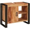 vidaXL Meuble sous évier Marron 71 x 33 x 58 cm Bois d'Acacia Massif