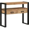 vidaXL Table console Marron 90 x 33 x 75 cm Bois d'Acacia Massif