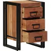 vidaXL Table De Chevet Vidaxl 40x40x59 Cm En Bois D'acacia Massif