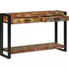 vidaXL Table console Multicolore 120 x 33 x 75 cm Bois Recyclé Solide