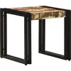 vidaXL Table basse Multicolore 40 x 40 x 38 cm Bois Recyclé Solide