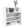 vidaXL Bureau de réception blanc 100x50x103,5 cm bois d'ingénierie