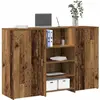 vidaXL Bureau de réception vieux bois 155x50x103,5cm bois d'ingénierie