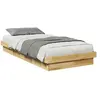 vidaXL Cadre de lit sans matelas 75x190 cm bois massif de chêne