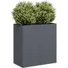 vidaXL Jardinière anthracite 80x40x80 cm acier laminé à froid