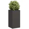 vidaXL Jardinière noir 40x40x80 cm acier laminé à froid