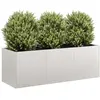 vidaXL Jardinière 120x40x40 cm acier inoxydable