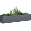 vidaXL Jardinière anthracite 200x40x40 cm acier laminé à froid