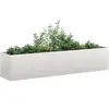vidaXL Jardinière 200x40x40 cm acier inoxydable