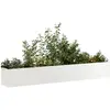 vidaXL Jardinière 280x40x40 cm acier inoxydable