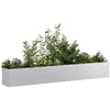 vidaXL Jardinière 280x40x40 cm acier galvanisé