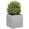 vidaXL Jardinière 40x40x40 cm acier galvanisé