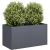 vidaXL Jardinière anthracite 80x40x40 cm acier laminé à froid