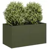 vidaXL Jardinière vert olive 80x40x40 cm acier laminé à froid