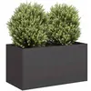 vidaXL Jardinière noir 80x40x40 cm acier laminé à froid