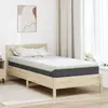 vidaXL Matelas Blanc et Gris Tissu jacquard en polyester 100%