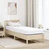 vidaXL Matelas Blanc et Bleu Tissu jacquard en polyester 100%