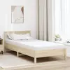 vidaXL Matelas Blanc 90 x 190 cm Tissu 100% polyester
