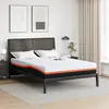 vidaXL Matelas Blanc, Gris 160 x 200 cm