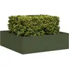 vidaXL Jardinière vert olive 100x100x30 cm acier