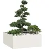 vidaXL Jardinière blanc 100x100x40 cm acier