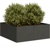 vidaXL Jardinière noir 80x80x30 cm acier