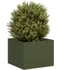 vidaXL Jardinière vert olive 40x40x30 cm acier