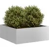 vidaXL Jardinière 80x80x30 cm acier galvanisé